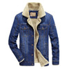 M-6XL men jacket and coats brand clothing denim jacket Fashion Men's Autumn Winter Pocket Coat winter outwear male cowboy