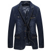 M-4XL men jacket and coats brand clothing denim jacket Fashion mens jeans jacket Spring and Autumn outwear male cowboy
