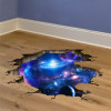 [SHIJUEHEZI] 3D Cosmic Galaxy Planets Wall Stickers Outer Space Wall Poster for Kids Room Baby Bedroom Ceiling Decoration