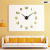 wall clock mirror sticker DIY 3D big size fashion wall clocks for home decoration wall clock for meetting room 