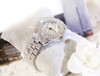 New Luxury Rhinestone Bracelet Watch Women Diamond Fashion Ladies Dress Watch Brand Stainless Steel Crystal Wristwatch Clock