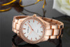 New 2017 CRRJU Fashion Casual Clock Bracelet Watch Women Rhinestone Watches Women's elegant Quartz Wrist Watch relojes mujer