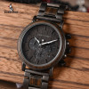 BOBO BIRD Luxury Wood Stainless Steel Men Watch Stylish Wooden Timepieces Chronograph Quartz Watches relogio masculino W-Q2