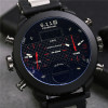 6.11 New Big Mens Watch Sport Quartz Men Wristwatches Quartz Black Led Digital Sport Watch Men Relogio Masculino 