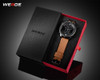 WEIDE Men Sports Watch Analog Pointer Digital Calendar Quartz Brown Leather Strap Wrist watches Relogio Masculino Military Clock