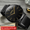 OLEVS Top Brand Men Quartz Wristwatch Simple Case Date Male Watch Clock Steel Mesh Watchband Watches relogio masculino G5868+9G
