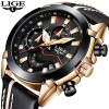 2018 New LIGE Design Fashion Brand Watches Mens Leather Sport Date Chronograph Quartz Watch Male Gifts Clock Relogio Masculino