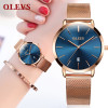 - OLEVS Ultra thin Ladies Watch Luxury Women Watches Waterproof Rose Gold Steel Quartz Date Wrist Watch montre femme Clock relogio