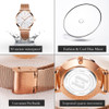 OLEVS Ultrathin Rose Gold Watch For Women Calendar Mesh Steel Strap Wristwatch Dial Quartz Ladies Watches relogio feminino 5869