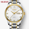  OLEVS Brand Rose Gold Women Watch Steel Strap Luxury Ladies Watch Creative Girl Quartz Wristwatch Clock Montre Relogio Feminino