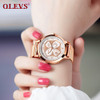 OLEVS Ladies Watch Golden Top Brand Luxury Wrist Watches for Women Watches Stainless Steel Quartz Watch Girls Gift relojes mujer