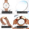  Reloj Mujer Fashion Wrist Quartz Watch Women Black Casual Ladies Dress Watches Rose Gold Mesh Stainless Steel Female Clock Uhr