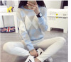 2018 Female Pullovers Winter Sweater Fashion Women Spring Autumn Pullover Long Sleeve Plaid Casual Ladies Sweaters