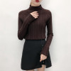 2018 Autumn Winter Women Pullovers Sweaters Knitted Elasticity Long Sleeve Casual Jumper Fashion Turtleneck Warm Female Sweaters