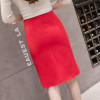 2018 Autumn Elegant Midi Skirt Women Fashion Button Half-length Irregular Solid Skirt Office Ladies High Waist Skirt Plus Size