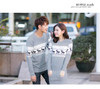 SMTHMA 2019 winter Runway men's /women long sleeve Wine red  pullovers matching deer couple christmas New Year sweaters