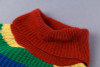 Simenual Rainbow turtleneck sweaters women winter 2022 jumpers knitted clothes fashion striped oversized pullover female 