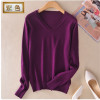 New 2018 Autumn Winter Fashion Women Sexy V-neck candy color Sweater Outerwear Pullovers Knit Cashmere Sweater Women's Clothes 