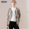 XIKOI 2018 New Spring Casual Women Jacket Cardigan Zipper Coats Print O-Neck Female Sweater Casual Woman Sweater Long Sleeve 