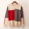 New Multicolor Autumn Winter Women Sweater O-Neck Knitted Jumper Top Loose Casual Warm Femme Sweater