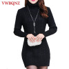 Autumn Winter New Women Turtleneck Warm Sweaters Slim Thick Female Sweater Knitted Slim Pullover Ladies Casual Shirt Clothing