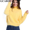 GCAROL 2018 New Autumn Winter Women Turtleneck Mohair Sweater 20% Wool Soft Hand Oversize Knit Tops Thick Pullover in 4 Colors