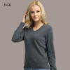 Wome Cashmere Sweater Fashion V-Neck knitting pullovers autumn Winter Oversized sweater Solid Color Female Sweaters 