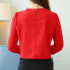 chiffon women Blouse Shirt 2018  Long Sleeve red women's clothing Office Lady blouse Women's Tops Ladies' shirt Blusas A91 30