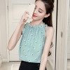 Women Blouses 2018 Fashion Elegant Print Chiffon Blouse Sleeveless Shirts Casual summer Top Ladies Clothing Blusa Feminina