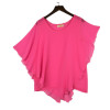 16 Color Plus size S- 5XL 6XL Ladies Chiffon Blouses chiffon shirts blusas,Batwing sleeve tops shirts women asymmetric shirts