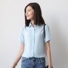 EYM Brand Summer Blouses Women 2018 New Women Shirt Fashion Casual Solid Color Short Sleeve Chiffon Shirt  Plus Size Blusas Tops