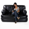 5 in 1 Inflatable Sofa Air Bed Couch BLACK With Free Electric Pump