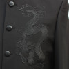 Dragon Embroidery Men Chinese Style Suit Jacket Mandarin Collar New 2018 Tunic Suit Jackets Mens Kung Fu Coat Black