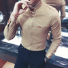 JCCHENFS 2018 New fashion brand Men business long-sleeved shirt quality T linen design formal casual shirt large size Men's