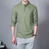 2018 Fashion Long sleeve Men's shirts male casual Linen shirt men Brand Plus size Asian size camisas DX366 