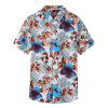 2018 Summer New Shirt Men's Casual Red Flower Short-sleeved Shirt Fashion Trend Plus Size Hawaiian Shirt Brand Clothes 6XL 7XL