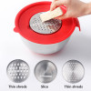 Ingredients Standby Bowls Mixing Bowl Stainless Steel DIY Cake Bread Salad Mixer Kitchen Cooking Tool With a cover with a planer