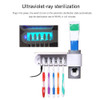 Antibacteria UV Light Ultraviolet Toothbrush Sterilizer Automatic Toothpaste Dispenser Tooth Brush Holder Oral Hygiene Cleaner