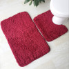 Zeegle Embossing Bath Mat Set Flannel Bathroom Carpets Set Absorbent Waterproof Floor Mats Toilet Mat For Home Decoration