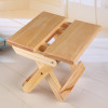 COSTWAY Portable Simple Wooden Folding Stool Outdoor Fishing Chair Small Stool W0169