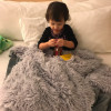 XC USHIO Super Soft Long Shaggy Fuzzy Fur Faux Fur Warm Elegant Cozy With Fluffy Sherpa Throw Blanket Bed Sofa Blanket Gift