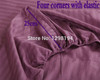 Home textile 100% cotton sheets stripe mattress cover bed sheet solid color fitted sheet bedspread twin full queen king 8 size