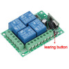 433Mhz Universal Wireless Remote Control Switch DC12V 4CH relay Receiver Module and 5pcs 4 channel RF Remote 433 Mhz Transmitter