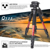 ZOMEI Q111 Professional Portable Travel Aluminum Camera Tripod&amp;Pan Head for SLR DSLR Digital Camera Three color 