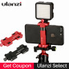 Ulanzi Aluminium Mobile Tripod Mount with Hot Shoe Mount for Boya Rode VideoMicro Microphone , 1/4'' Tripod Clamp for iPhone