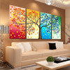 Picture Wall Art Canvas Painting tree decoration for Living Room picture Colourful Leaf Trees Wall Art Spray Wall Painting