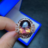 [MeiBaPJ Natural Ametrine Gemstone Fashion Ring for Women Real 925 Sterling Silver Fine Jewelry