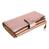 ITSLIFE New Women Genuine Leather RFID Blocking Functional Wallet Vintage Long Glint Card Holder Zipper Coin Purse Iphone Galaxy