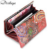 DICIHAYA Genuine Leather Women Wallet 3D Embossing Wallets Female Dollar Price Long Women Wallets And Purses Hasp Clutch Wallet