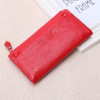 Women Wallets 100% Soft Genuine Cow Leather Zipper Wallet Lady's Fashion Casual Long Design Phone Change Purse Money Bag 741